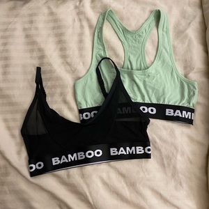 Set of 2 brand new Bamboo Underwear bralettes
